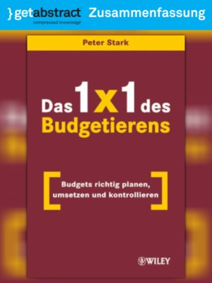 cover image of Das 1 x 1 des Budgetierens (Zusammenfassung)